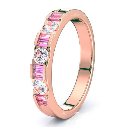 Rose Diamond and Pink Sapphire