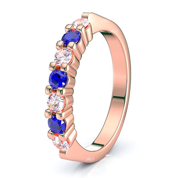 Rose Diamond and Blue Sapphire