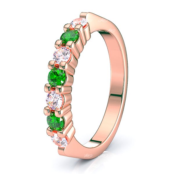 Rose Diamond and Emerald