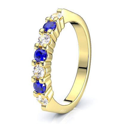 Yellow Diamond and Blue Sapphire