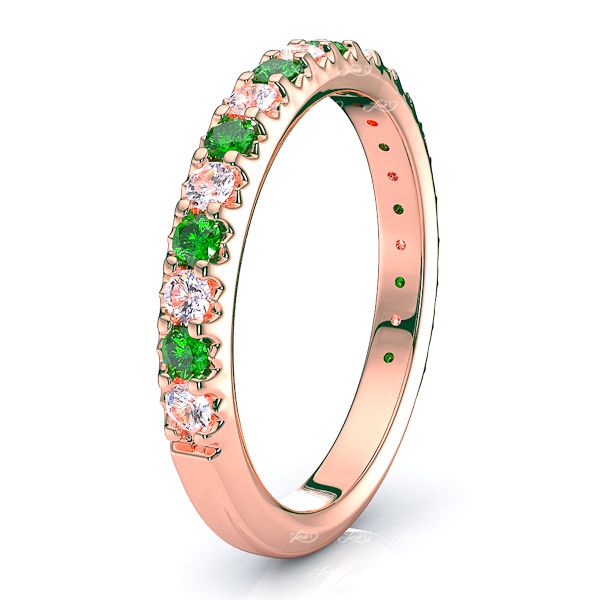 Rose Diamond and Emerald