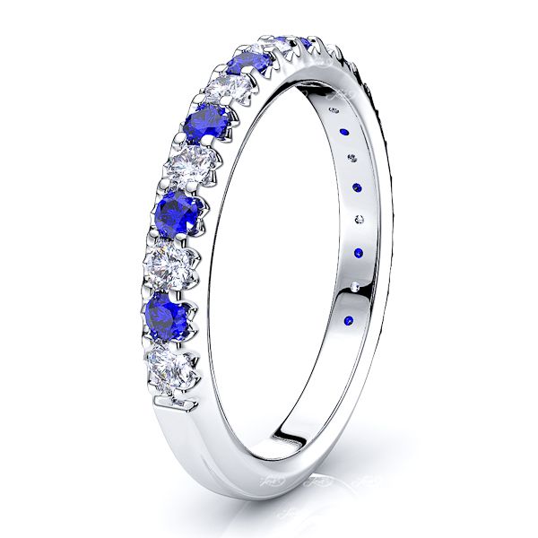 White Diamond and Blue Sapphire