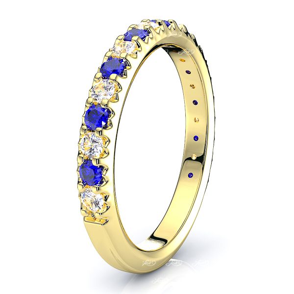 Yellow Diamond and Blue Sapphire