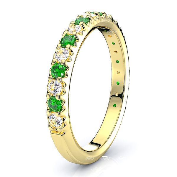 Yellow Diamond and Emerald