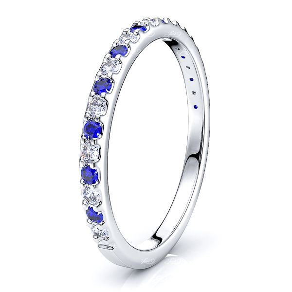 White Diamond and Blue Sapphire