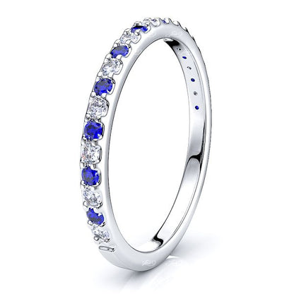 White Diamond and Blue Sapphire