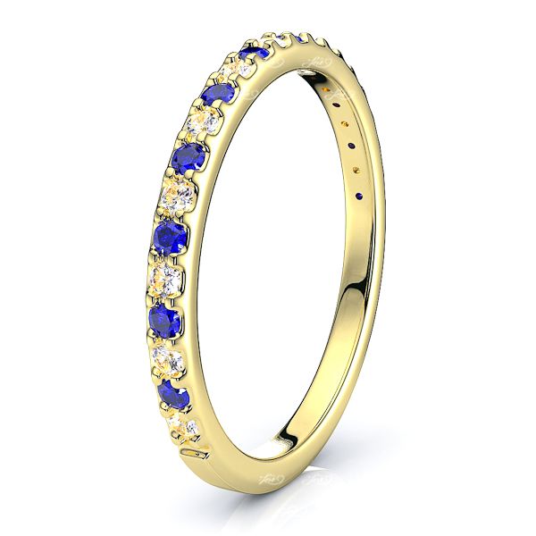 Yellow Diamond and Blue Sapphire