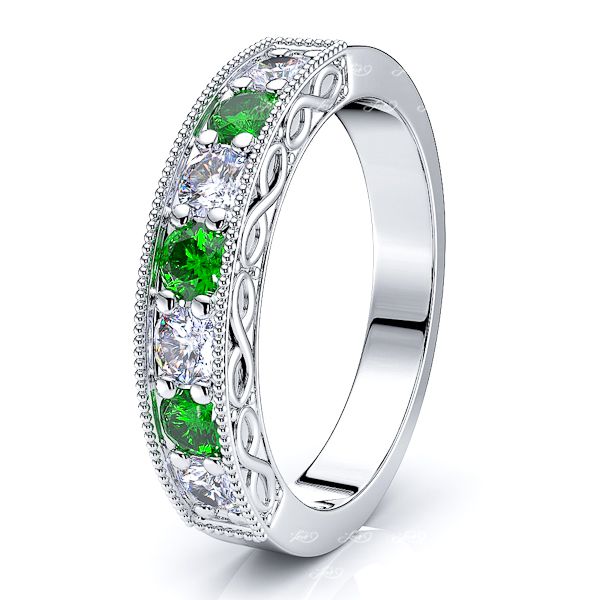 White Diamond and Emerald