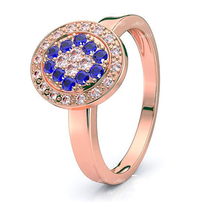 Rose Diamond and Blue Sapphire