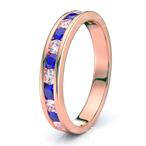 Rose Diamond and Blue Sapphire