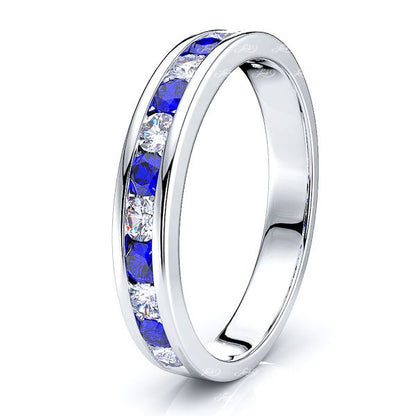 White Diamond and Blue Sapphire