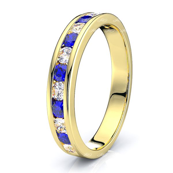 Yellow Diamond and Blue Sapphire