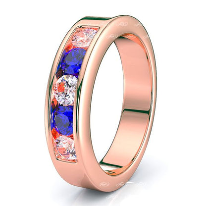 Rose Diamond and Blue Sapphire