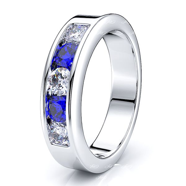 White Diamond and Blue Sapphire