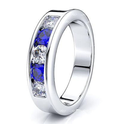 White Diamond and Blue Sapphire
