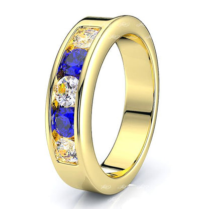 Yellow Diamond and Blue Sapphire