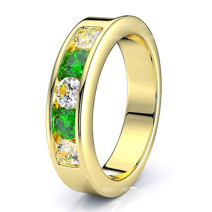 Yellow Diamond and Emerald