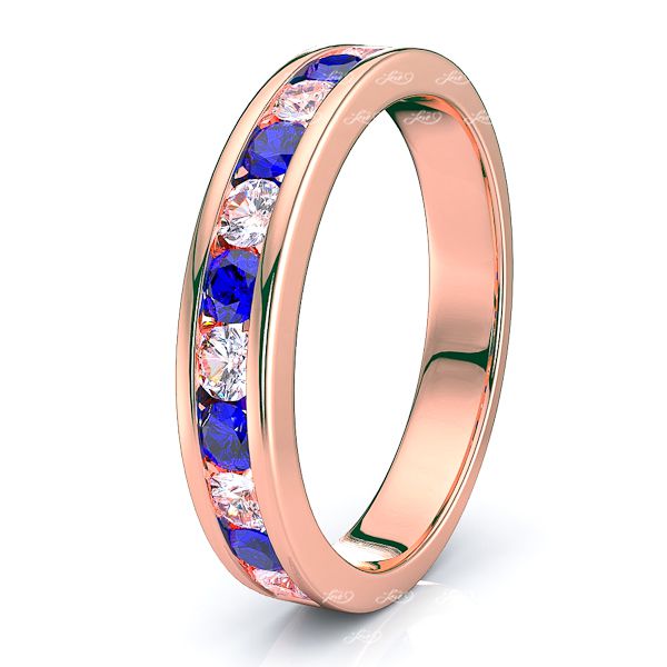 Rose Diamond and Blue Sapphire