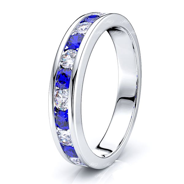 White Diamond and Blue Sapphire