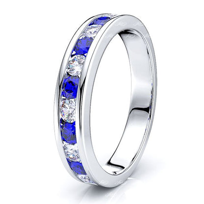 White Diamond and Blue Sapphire