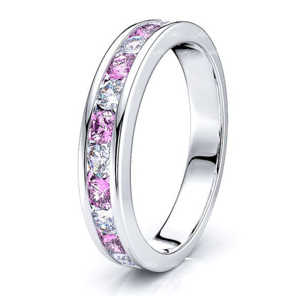 White Diamond and Pink Sapphire