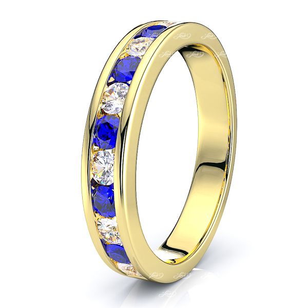 Yellow Diamond and Blue Sapphire