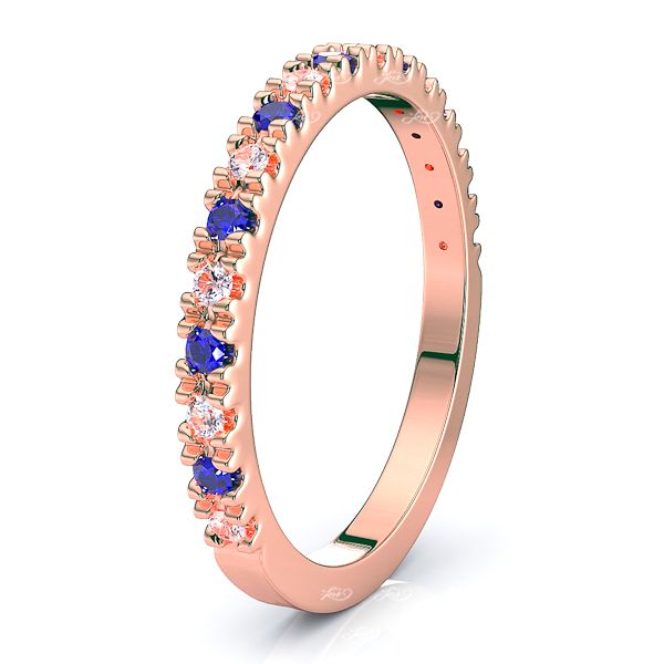 Rose Diamond and Blue Sapphire