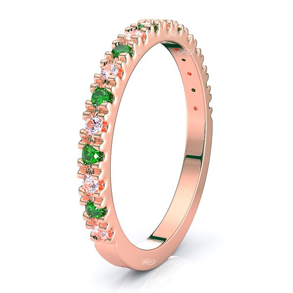 Rose Diamond and Emerald