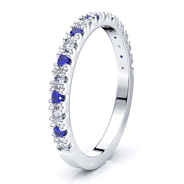 White Diamond and Blue Sapphire