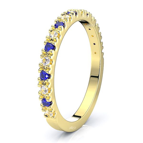 Yellow Diamond and Blue Sapphire