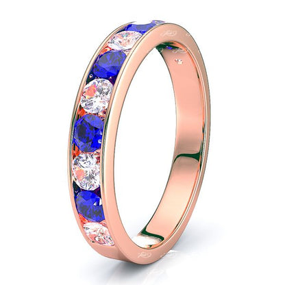 Rose Diamond and Blue Sapphire
