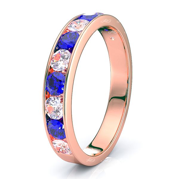 Rose Diamond and Blue Sapphire