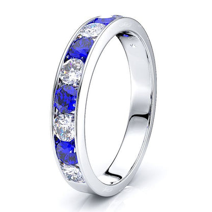 White Diamond and Blue Sapphire