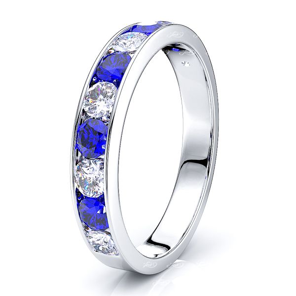 White Diamond and Blue Sapphire