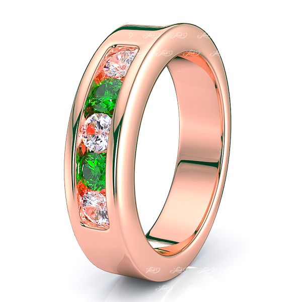 Rose Diamond and Emerald