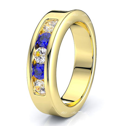 Yellow Diamond and Blue Sapphire