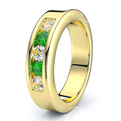 Yellow Diamond and Emerald