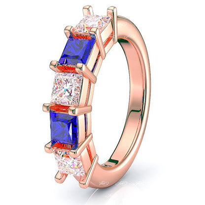 Rose Diamond and Blue Sapphire