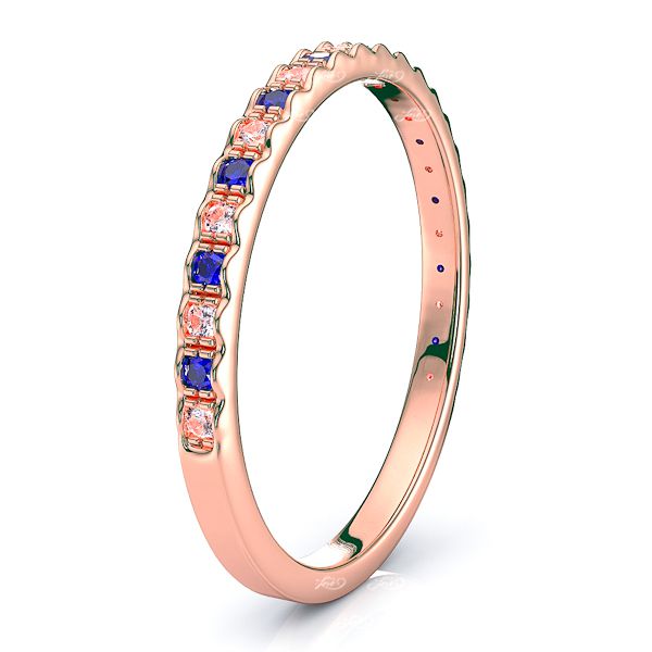 Rose Diamond and Blue Sapphire