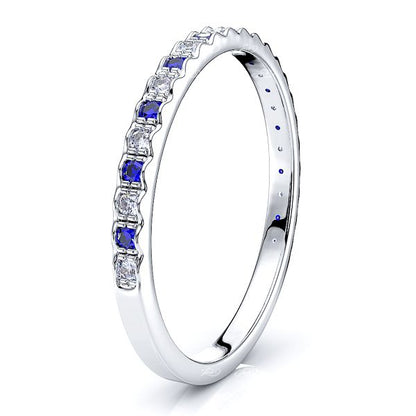 White Diamond and Blue Sapphire