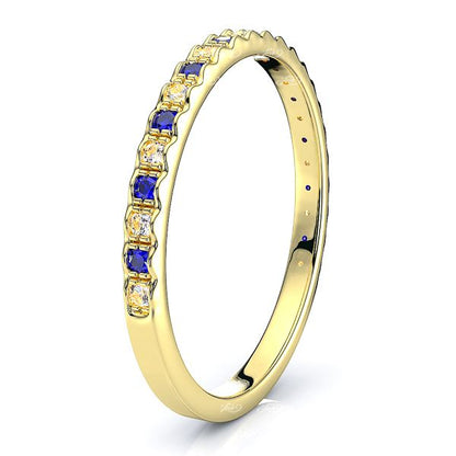 Yellow Diamond and Blue Sapphire
