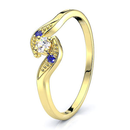 Yellow Diamond and Blue Sapphire