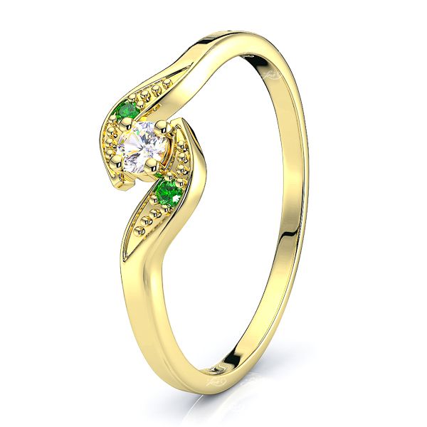 Yellow Diamond and Emerald