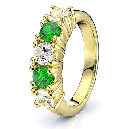 Yellow Diamond and Emerald