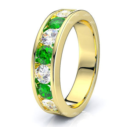 Yellow Diamond and Emerald