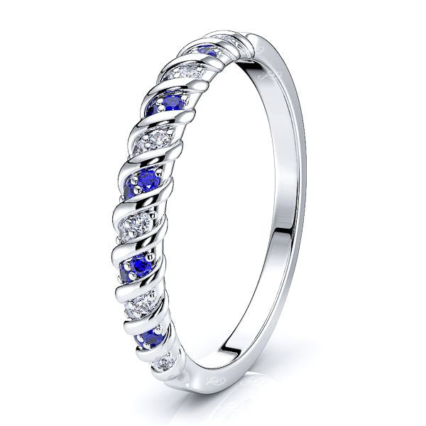 White Diamond and Blue Sapphire