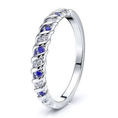 White Diamond and Blue Sapphire
