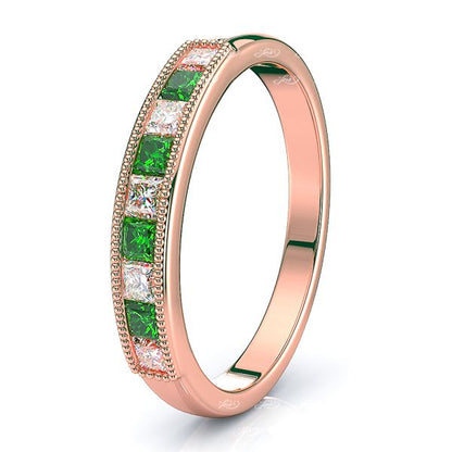 Rose Diamond and Emerald