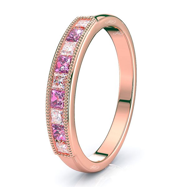 Rose Diamond and Pink Sapphire