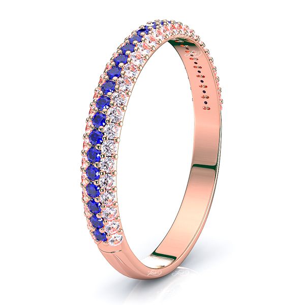 Rose Diamond and Blue Sapphire